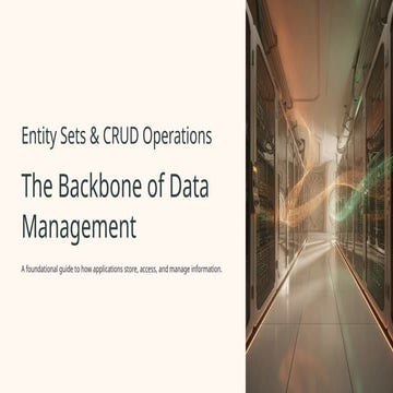 Entity Sets & CRUD Operations in SAP OData – Complete Guide | PPTX