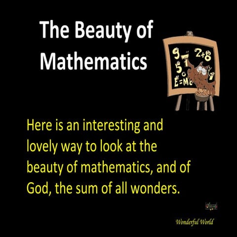The Beauty of Mathematics