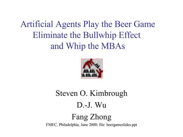 The Beer Game slides