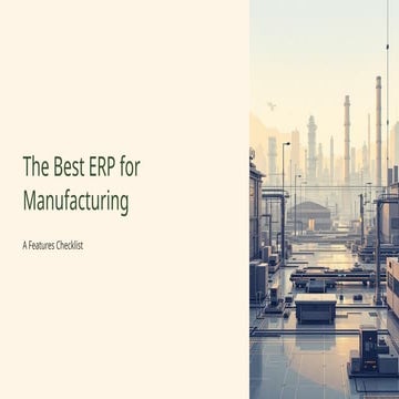 Streamline Your Production Process with ERP Solutions