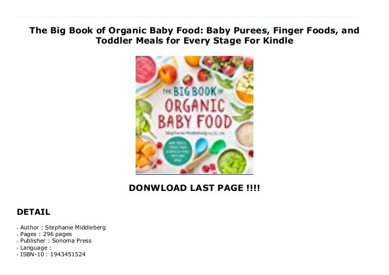 organic baby food book