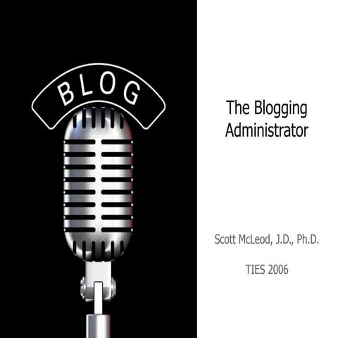 The Blogging Administrator