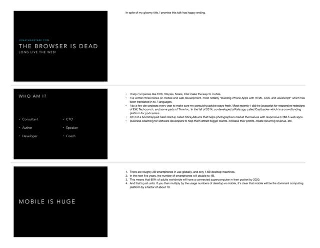 The Browser is Dead, Long Live the Web!