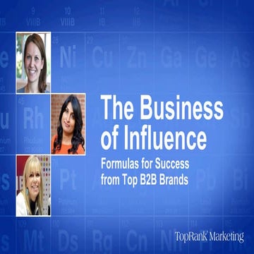 The Business of Influence - B2B Influencer Marketing eBook