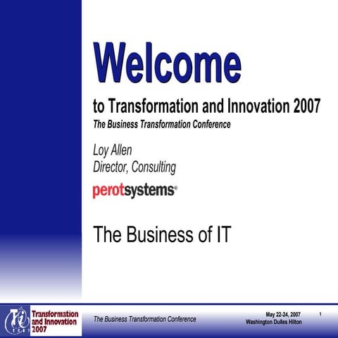 The Business of IT: Understanding ITIL and How to Run IT as a Business