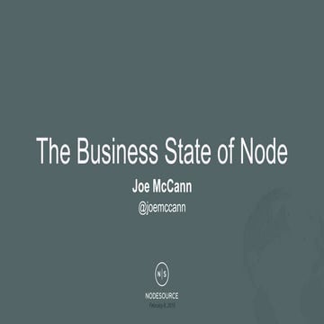 The Business State of Node.js 2015