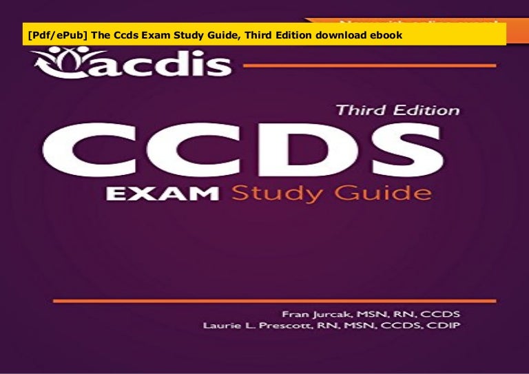[Pdf/ePub] The Ccds Exam Study Guide, Third Edition download ebook