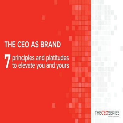 The CEO As Brand