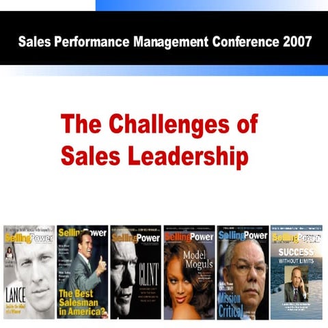 The Challenges Of Sales Leadership