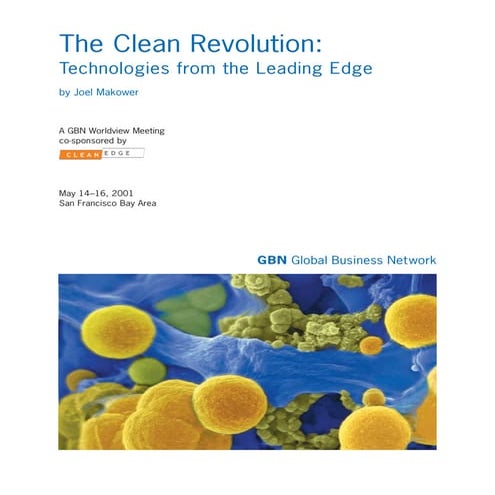 The Clean Revolution   How To Approach 2001