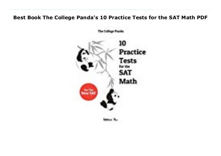 Best Book The College Panda's 10 Practice Tests for the SAT Math PDF