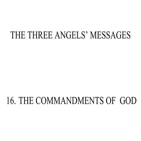 The Commandments Of God