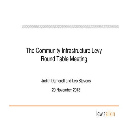 The Community-Infrastructure-Levy - round table meeting