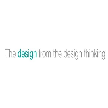 The design from the design thinking