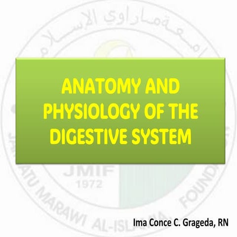 Anatomy and physiology of Digestive system | PPTX