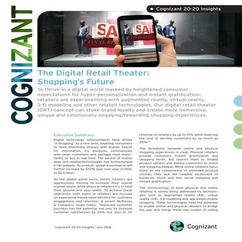 The Digital Retail Theater: Shopping's Future
