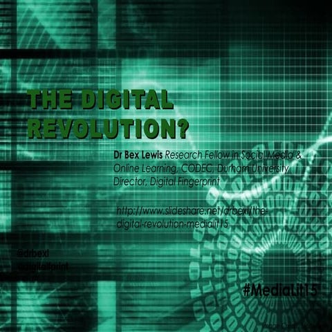 The Digital Revolution? #MediaLit15