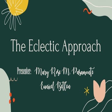 The eclectic-approach pasamonte-vetlen (1)