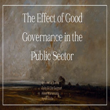 The Impact of Good Governance on Public Sector Effectiveness and Trust ...