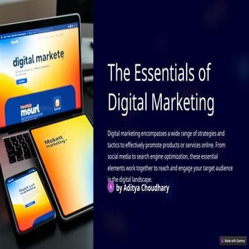 The Essentials Of Digital Marketing Pptx