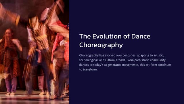 The Evolution of Choreography and Lyric Interpretation The Evolution of Choreography and Lyric Interpretation