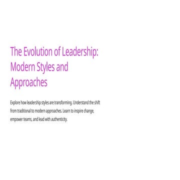 Adapting Leadership Styles In The Digital Era | PPTX