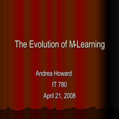 The Evolution Of M Learning Slideshare