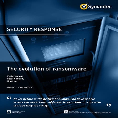 WHITE PAPER▶ The Evolution of Ransomware