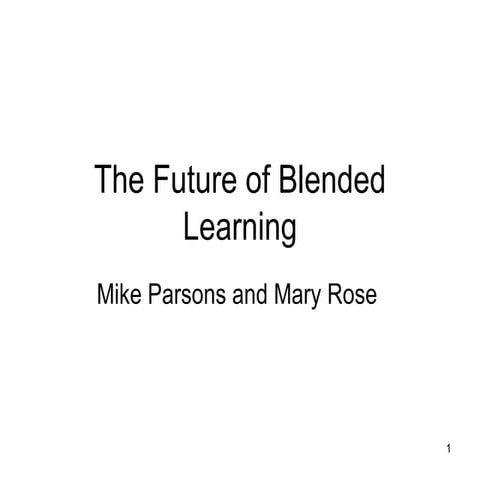 The Future Of Blended Learning V3
