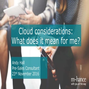 Cloud Considerations keynote - #TheFutureOfCloud