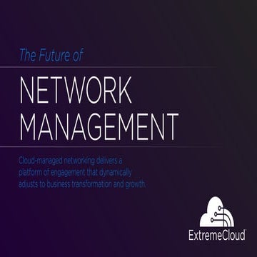 The Future of Network Management