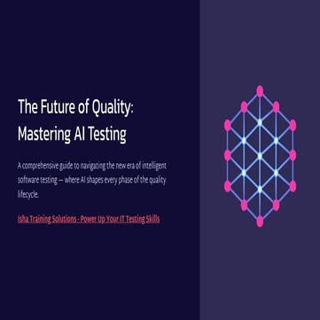 Mastering AI Testing: The Future of Intelligent Software Quality ...