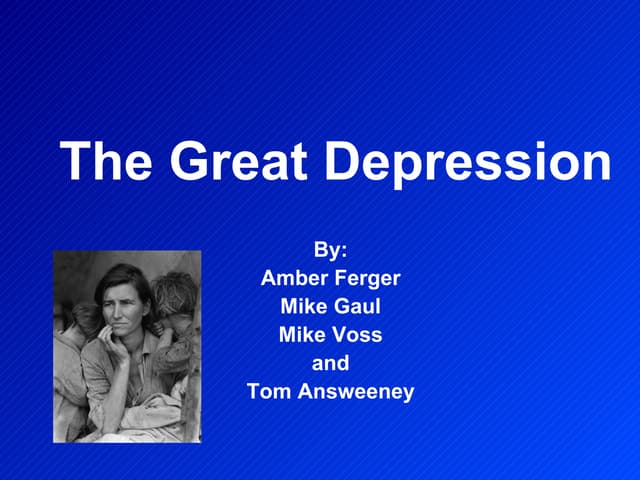 The Great Depression