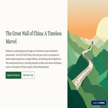 Presentation the great wall of china | PPTX