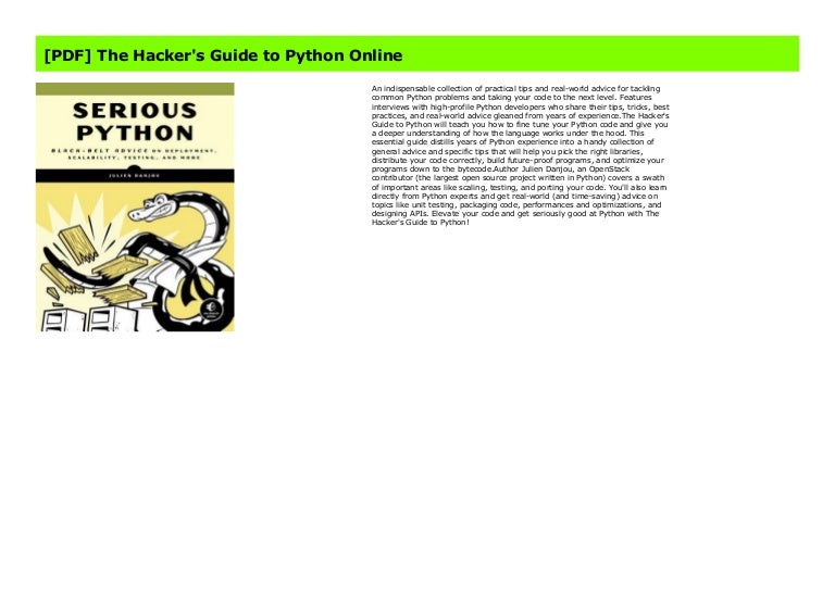Hitchhiker’S Guide To Python – Installing Python 3 on Mac OS X — The ...