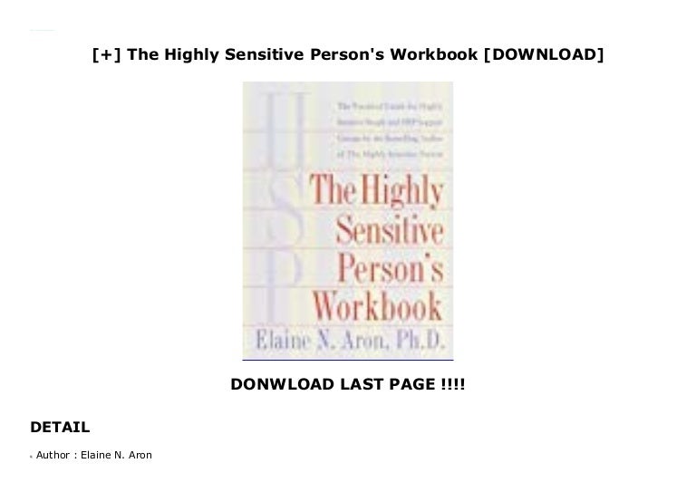 the highly sensitive persons workbook pdf download