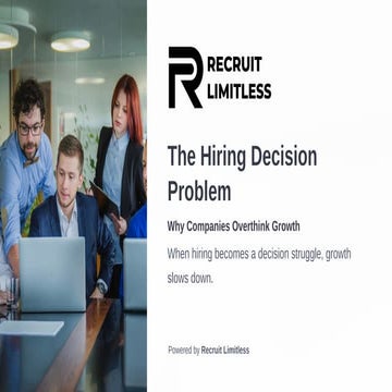 The Hiring Decision Problem: Why Companies Overthink Growth and Slow ...