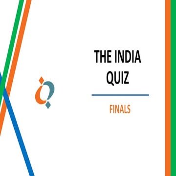 The India Quiz finals