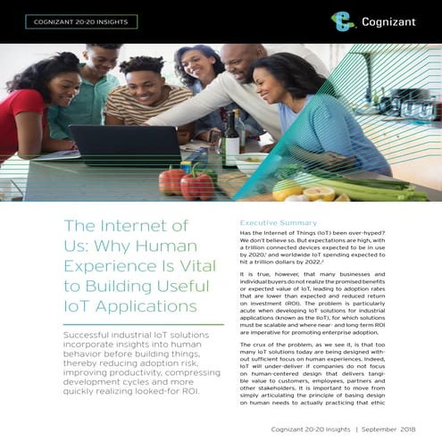 The Internet of Us: Why Human Experience Is Vital to Building Useful IoT Appl...