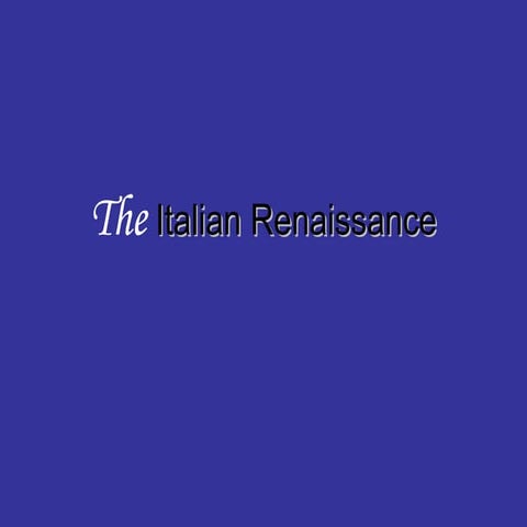 Renaissance Slide Show