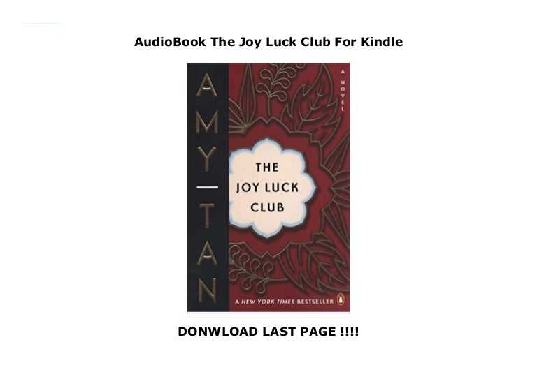 AudioBook The Joy Luck Club For Kindle