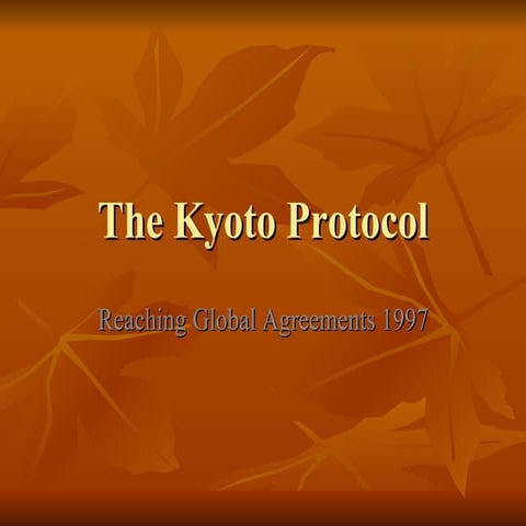 The Kyoto Protocol