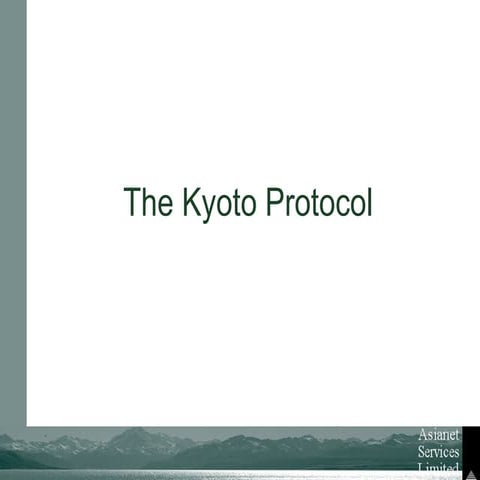 The  Kyoto  Protocol