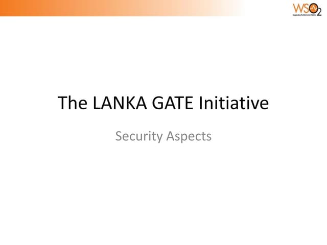 The Lanka Gate Initiative