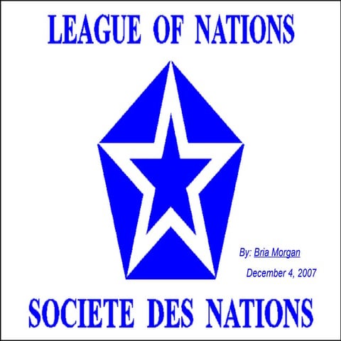 The League of Nations