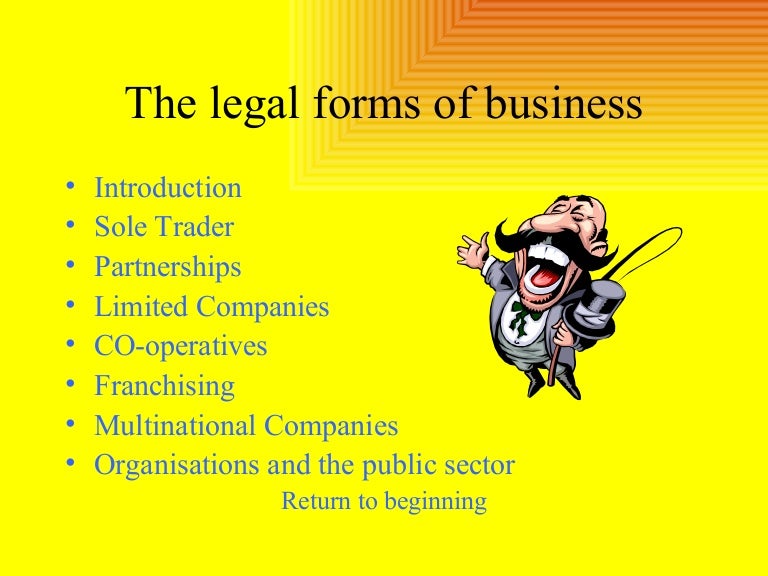 The Legal Forms Of Business