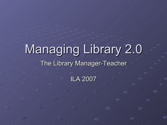 Library_rana presentations