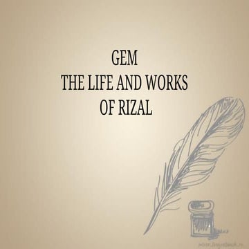 Rizal history Rizal Rizal Rizal riza.ppt