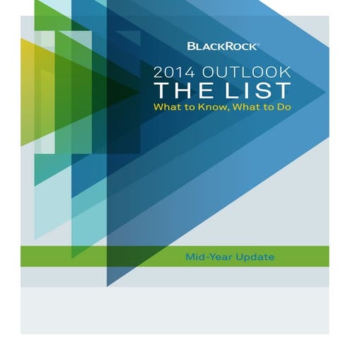 BlackRock: 2014 Outlook The List - What to Know, What to Do