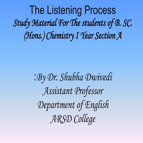 The-Listening-Process.ppt
